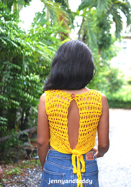 sunflower crop top