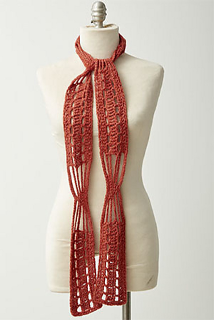 Eyelet Twist Scarf