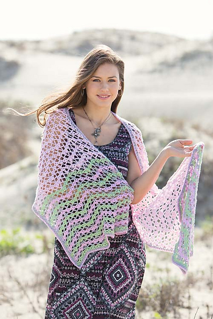 Dawn Waves Shawl