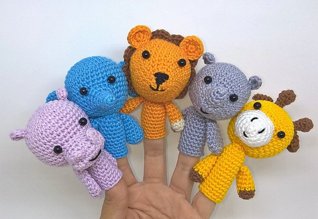 Savanna Animal Finger Puppets