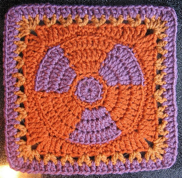 Madame Curie Radioactive 9" Afghan Block