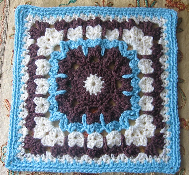 See How They Run 12" Afghan  Block
