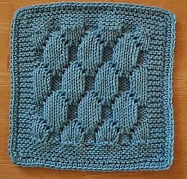 Beetle Mania 9" Knit Afghan Square