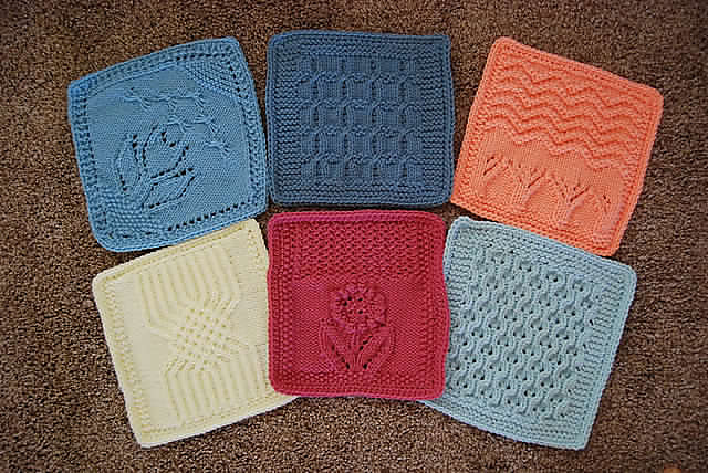 DISHCLOTHS Knit 9" COMEDY SERIES