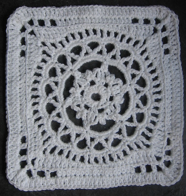 Snow Queen 12" Afghan Square