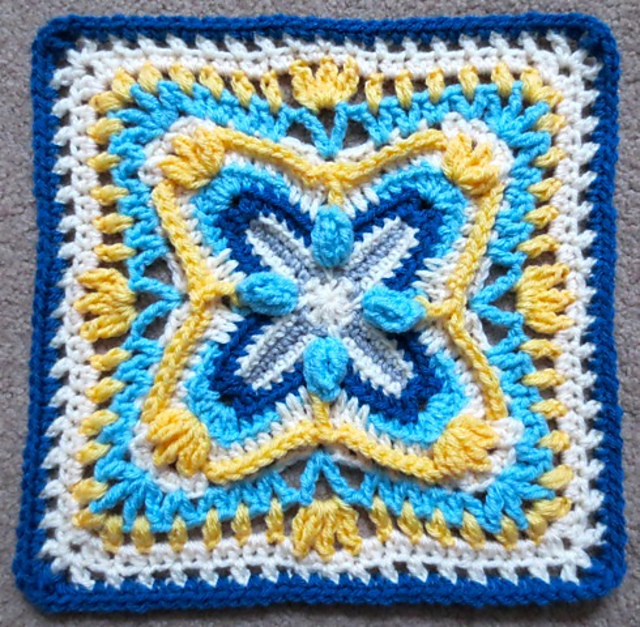 TipToes 12" Afghan Block Square