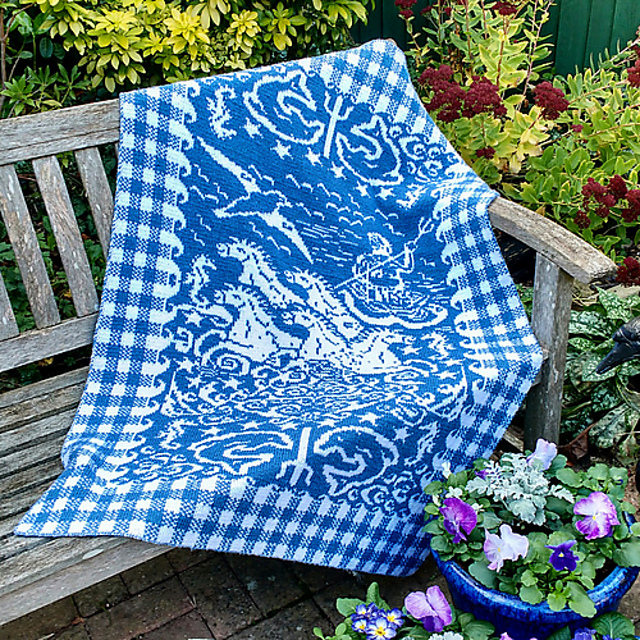 Poseidon Adventure Double Knitting KAL Afghan