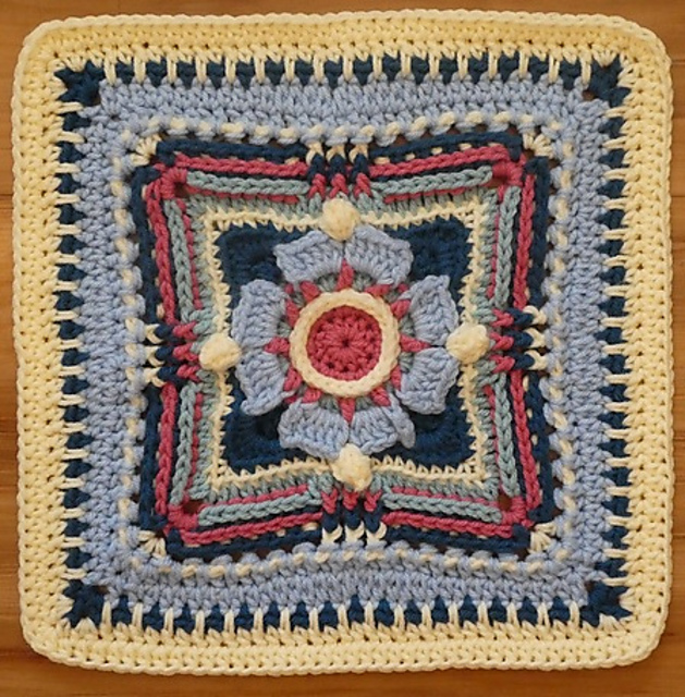 Magnolia CrossBow Afghan Square Block