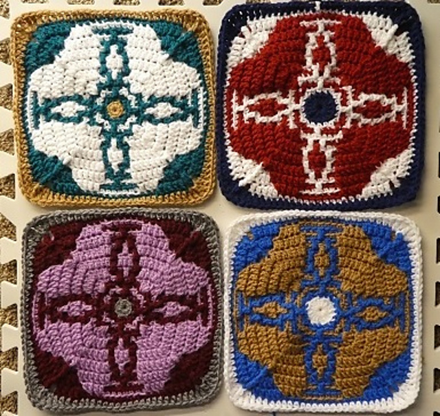 Change of Heart Afghan Block Square
