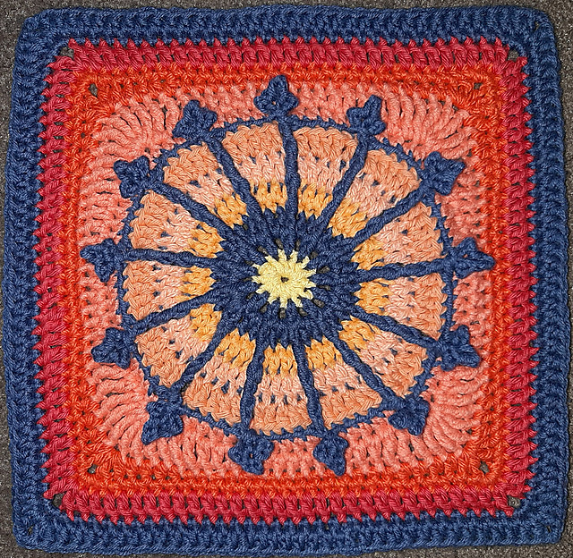 Daughters of the Revolution Afghan Block