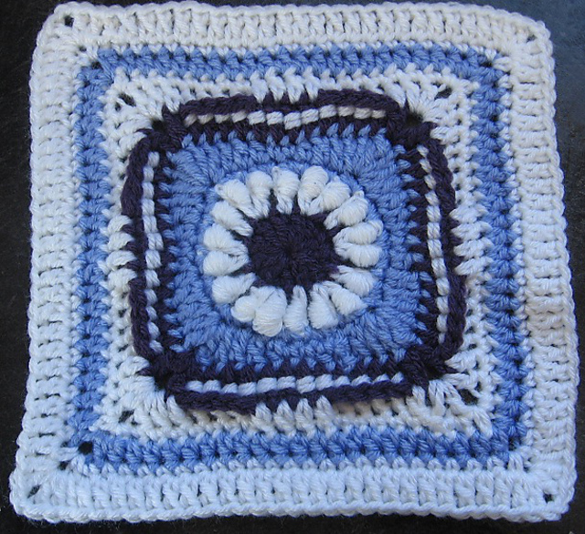 Hybrid Peas Afghan 9" Block/Square