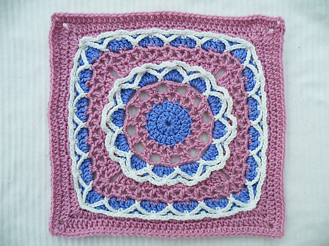Anticipation Mystery Afghan 12" block