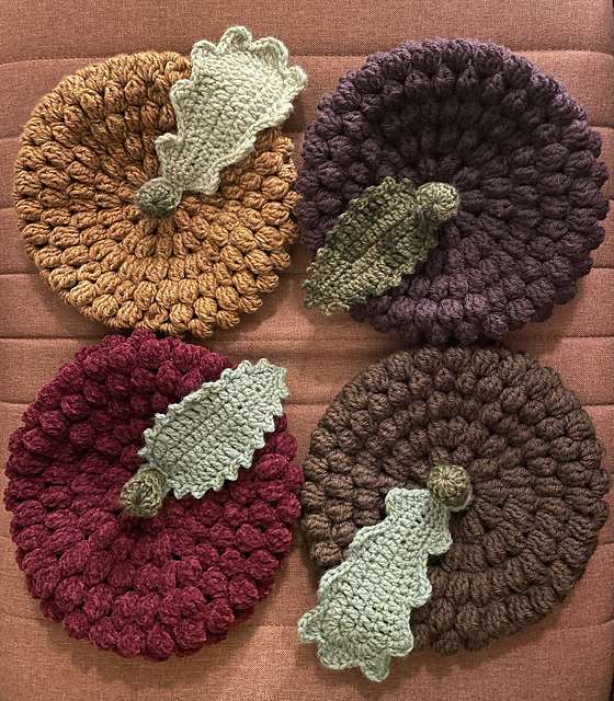 Wildberry and Acorn Berets