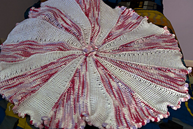 Knit Circle Baby Blanket