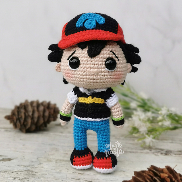 Ash Sinnoh amigurumi