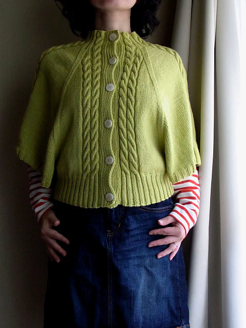 Cabled Batwing