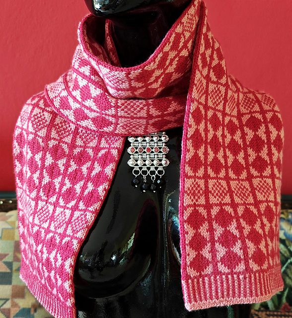 Sanquhar Tubular Knit Scarf
