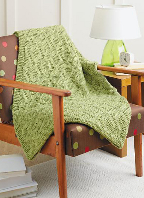 Garter Diamond Throw