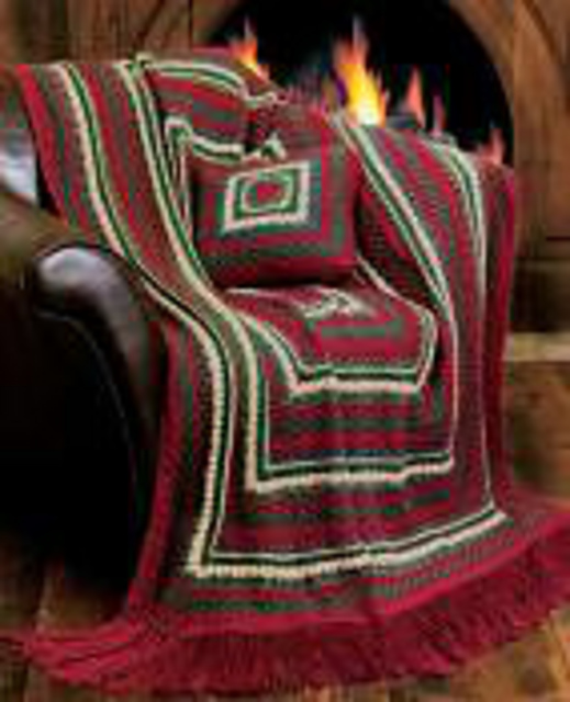 Christmas Afghan & Pillow