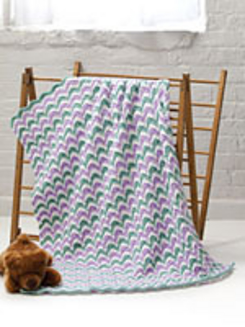 Lace Waves Baby Blanket