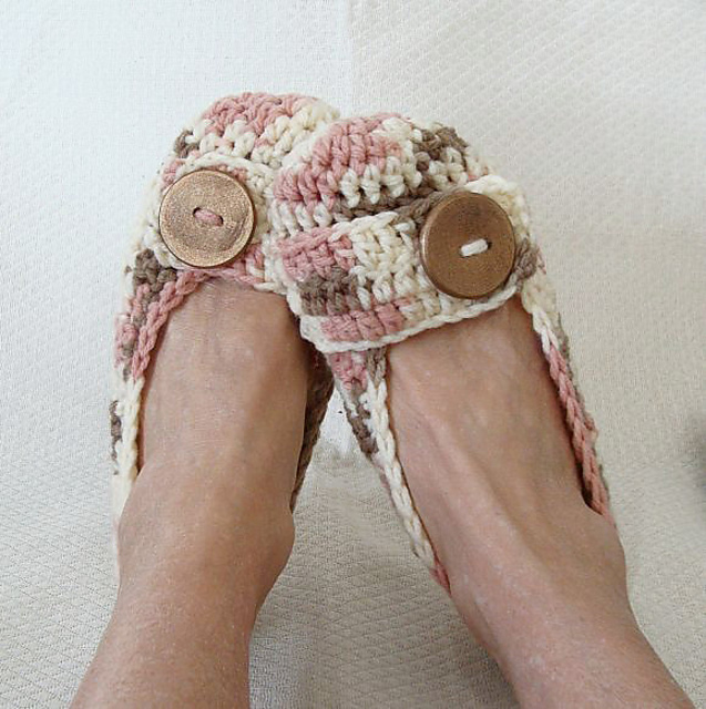 Big Button Slippers