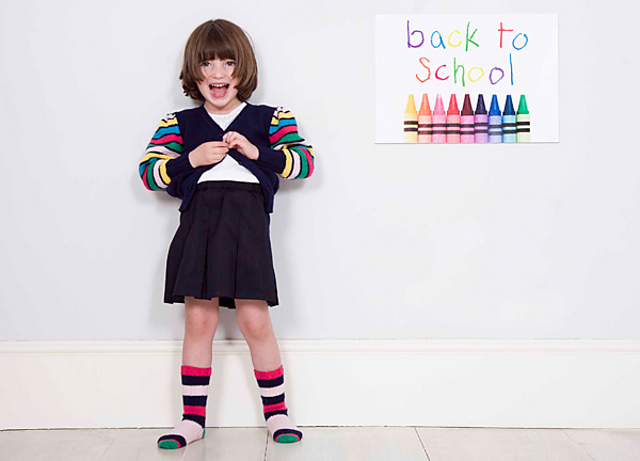 Camilla Back to school cardigan and socks