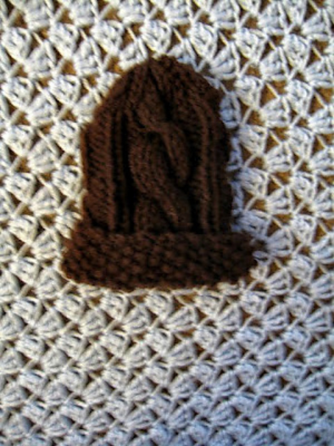 Cute Cable Preemie Beanie
