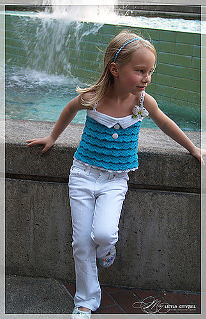 Splash Crocheted Tank Top