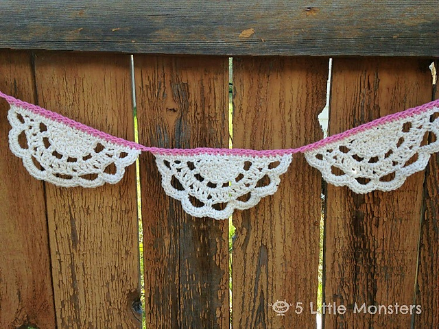 Crochet Doily Bunting