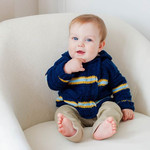 Firefighter Baby Sweater