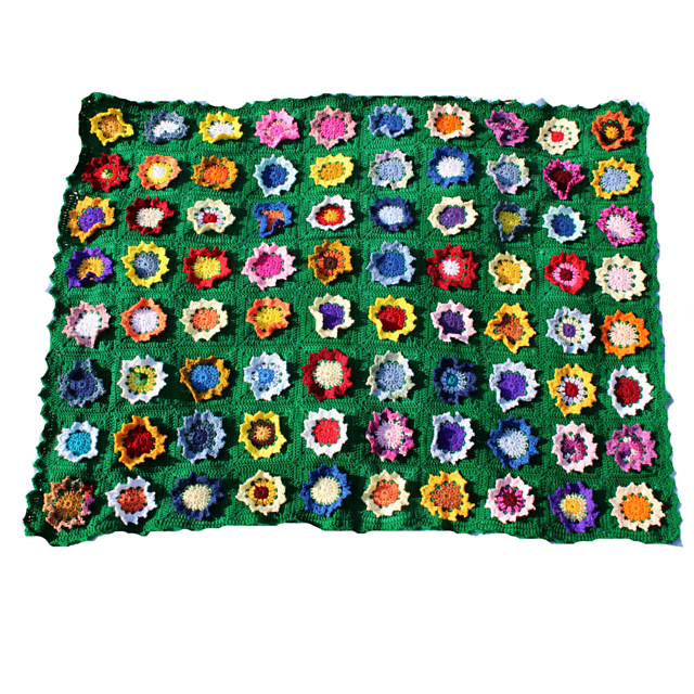 Sunflower Granny Square Afghan