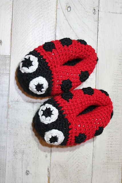 Ladybug Baby Slippers