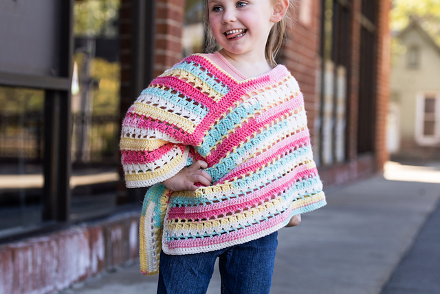 Tutti Frutti Poncho for Girls