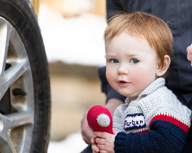 Auto Mechanic Baby Sweater