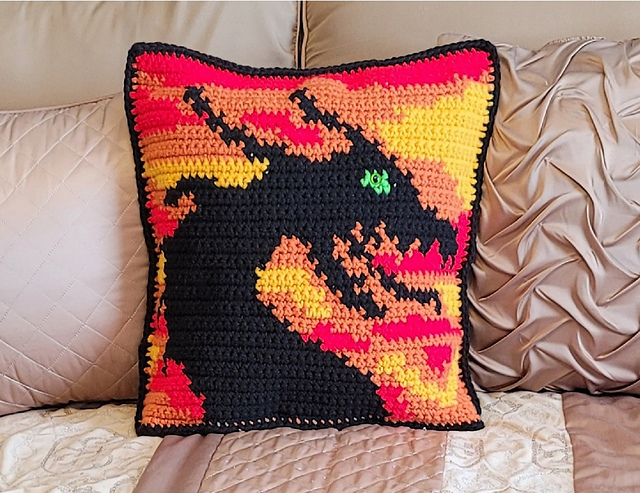 Dragon at Sunset Pillowcase
