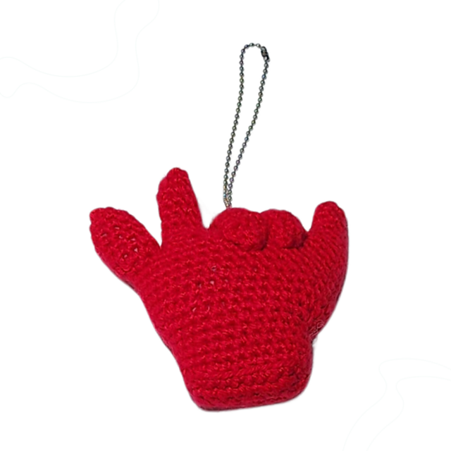 ASL I Love You Keychain