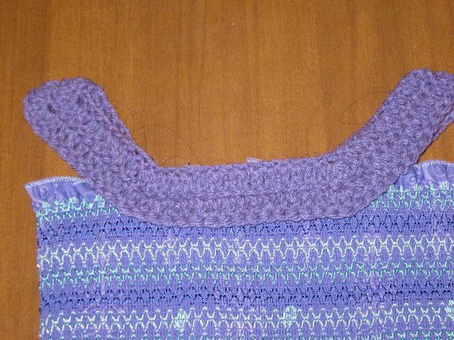 Refashioned Crochet Embellished Tank