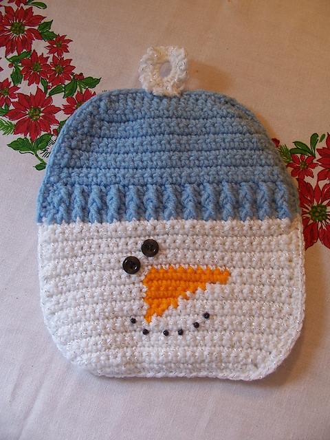 Snowman Potholder