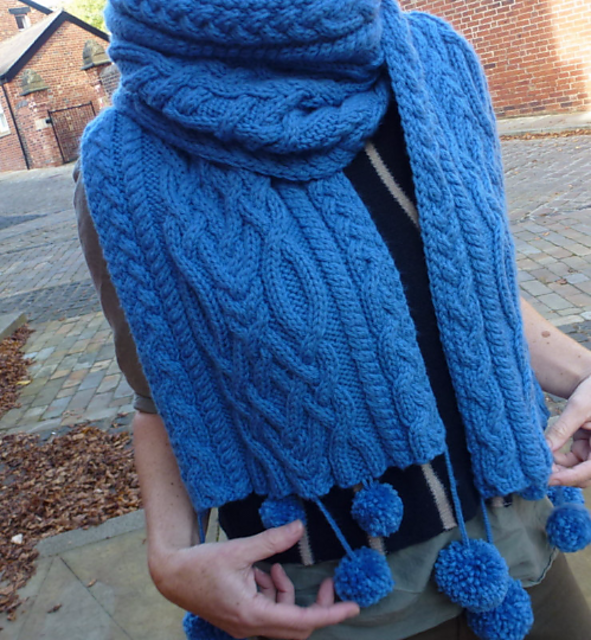 Chunky Cabled Scarf