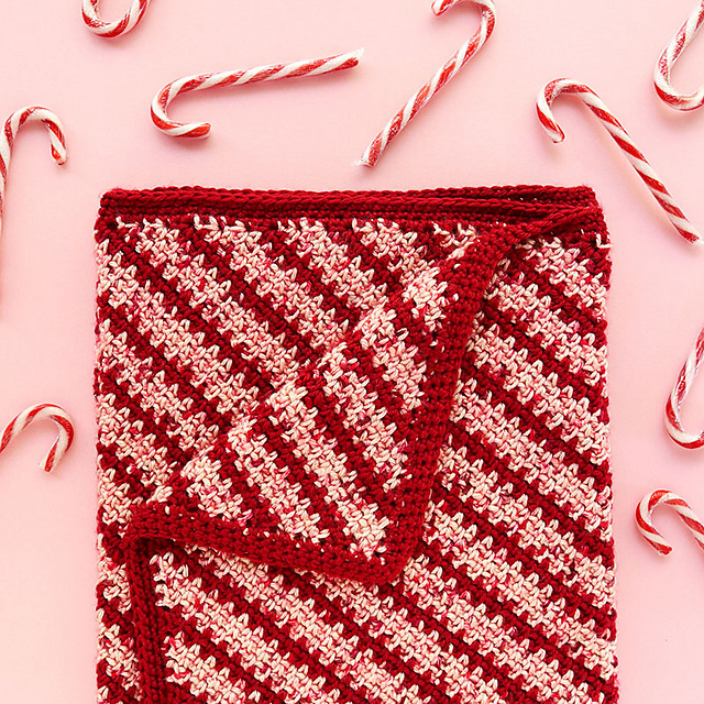 Candy Stripe Baby Blanket