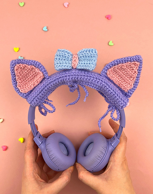Cat headphones cover