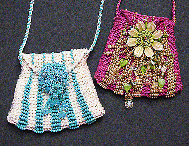 Bead Knitted Amulet Bag