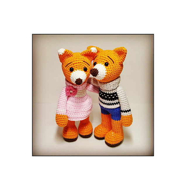Amigurumi Fox couple