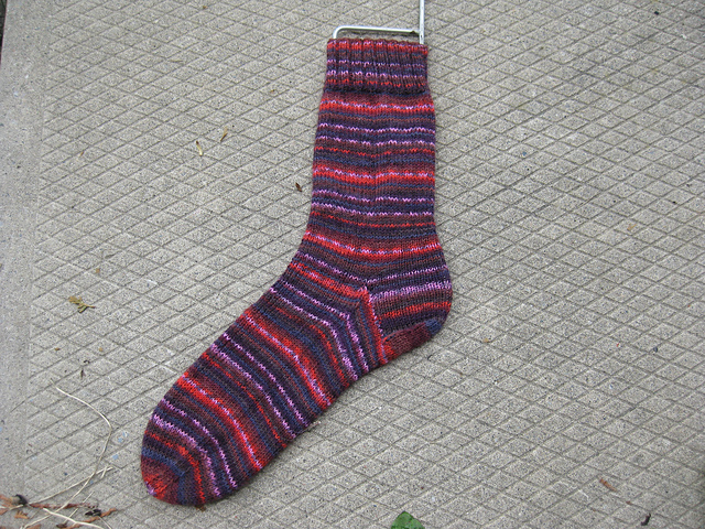 Simple Self-Striping Socks