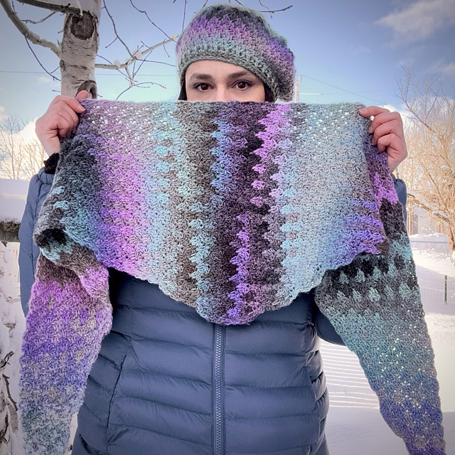 Foxtail Pine Shawlette Scarf