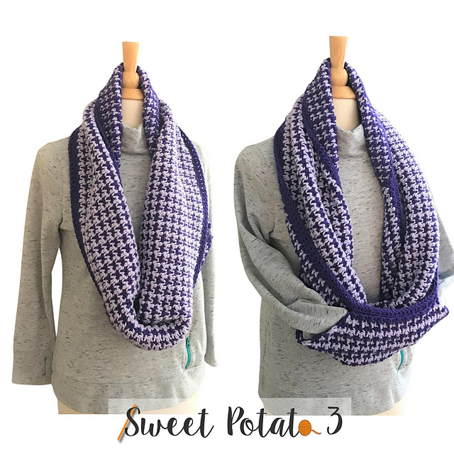 Houndstooth Pocket Cowl