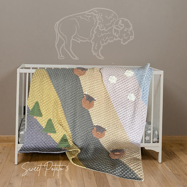 Where the Buffalo Roam Blanket