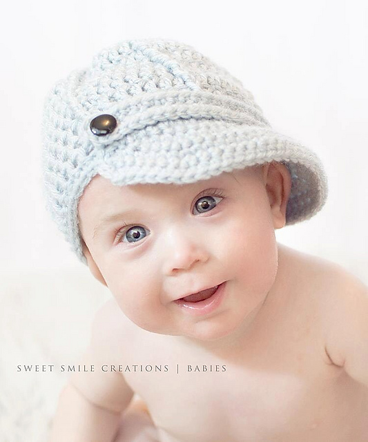 Brimmed Ball Cap with Ridges