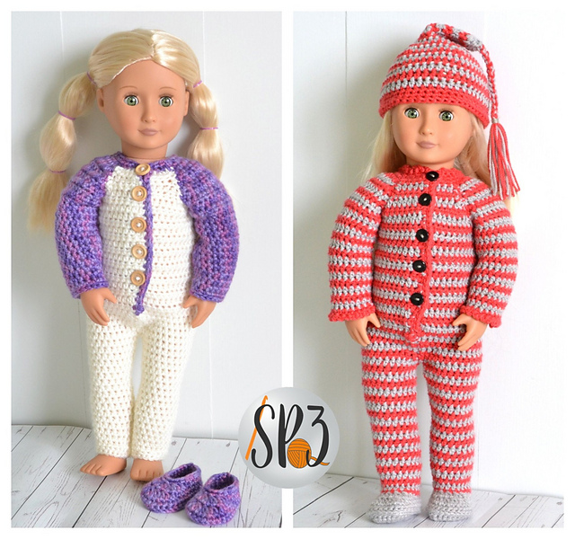 18" Doll PJ Set