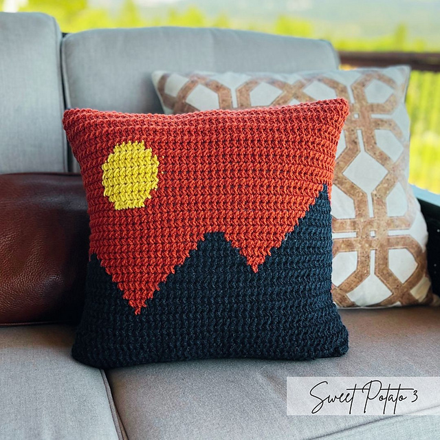 Mountain Sunset Pillow